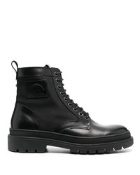 Мужские черные кожаные повседневные ботинки от Karl Lagerfeld