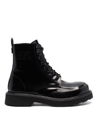 Мужские черные кожаные повседневные ботинки от Kenzo