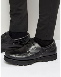 Мужские черные кожаные повседневные ботинки от Kickers
