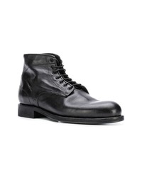 Мужские черные кожаные повседневные ботинки от Pantanetti