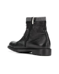 Мужские черные кожаные повседневные ботинки от Moreschi