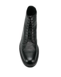 Мужские черные кожаные повседневные ботинки от Saint Laurent