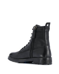 Мужские черные кожаные повседневные ботинки от Diesel