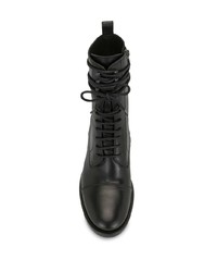 Мужские черные кожаные повседневные ботинки от Ann Demeulemeester