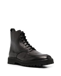 Мужские черные кожаные повседневные ботинки от Kenzo