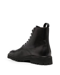 Мужские черные кожаные повседневные ботинки от Kenzo