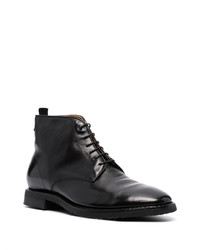 Мужские черные кожаные повседневные ботинки от Alberto Fasciani