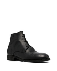 Мужские черные кожаные повседневные ботинки от Guidi