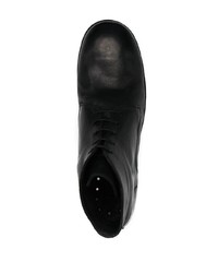 Мужские черные кожаные повседневные ботинки от Guidi