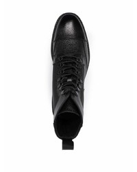 Мужские черные кожаные повседневные ботинки от Canali