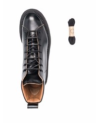 Мужские черные кожаные повседневные ботинки от Buttero