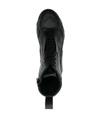 Мужские черные кожаные повседневные ботинки от Rombaut