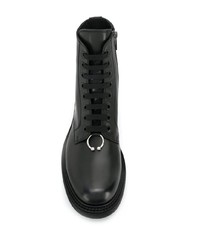 Мужские черные кожаные повседневные ботинки от Neil Barrett