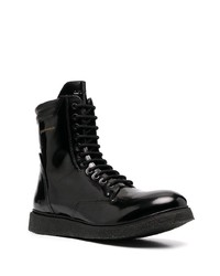 Мужские черные кожаные повседневные ботинки от Emporio Armani