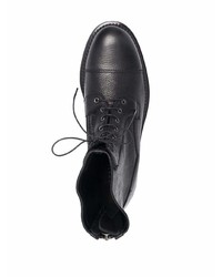 Мужские черные кожаные повседневные ботинки от Fratelli Rossetti