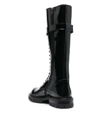 Мужские черные кожаные повседневные ботинки от Ann Demeulemeester