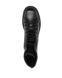 Мужские черные кожаные повседневные ботинки от Vic Matie