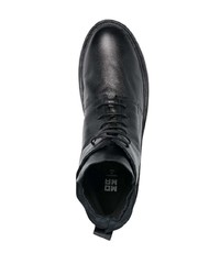 Мужские черные кожаные повседневные ботинки от Moma