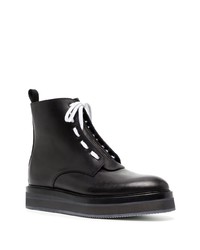 Мужские черные кожаные повседневные ботинки от Nicolas Andreas Taralis