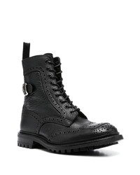 Мужские черные кожаные повседневные ботинки от Tricker's