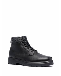 Мужские черные кожаные повседневные ботинки от Calvin Klein