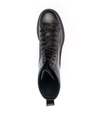 Мужские черные кожаные повседневные ботинки от Just Cavalli