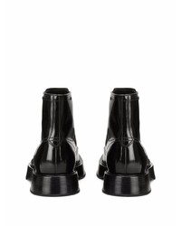 Мужские черные кожаные повседневные ботинки от Dolce & Gabbana