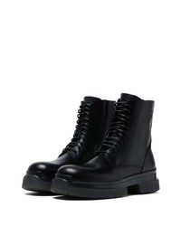 Мужские черные кожаные повседневные ботинки от Ann Demeulemeester