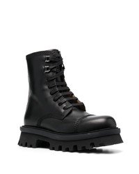 Мужские черные кожаные повседневные ботинки от Ferragamo