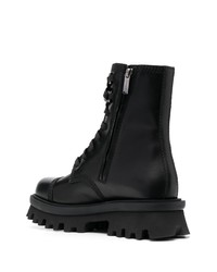 Мужские черные кожаные повседневные ботинки от Ferragamo