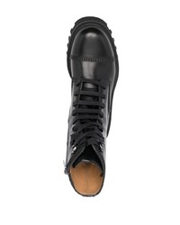 Мужские черные кожаные повседневные ботинки от Ferragamo