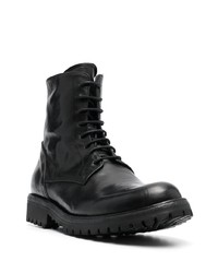 Мужские черные кожаные повседневные ботинки от Officine Creative