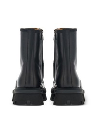 Мужские черные кожаные повседневные ботинки от Ferragamo