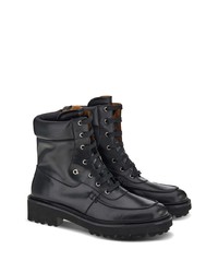 Мужские черные кожаные повседневные ботинки от Ferragamo