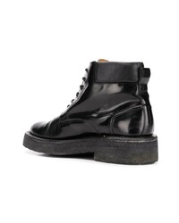 Мужские черные кожаные повседневные ботинки от AMI Alexandre Mattiussi