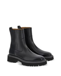 Мужские черные кожаные повседневные ботинки от Ferragamo