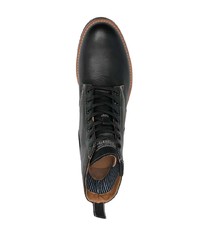 Мужские черные кожаные повседневные ботинки от Polo Ralph Lauren