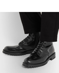 Мужские черные кожаные повседневные ботинки от Common Projects