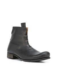 Мужские черные кожаные повседневные ботинки от Guidi