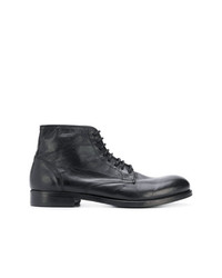 Мужские черные кожаные повседневные ботинки от Leqarant