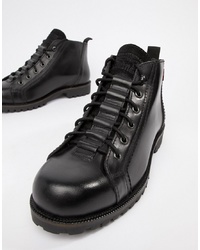 Мужские черные кожаные повседневные ботинки от Levi's