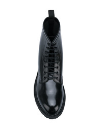 Мужские черные кожаные повседневные ботинки от Saint Laurent
