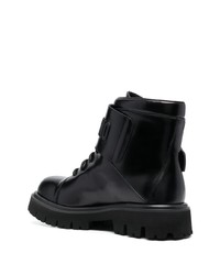 Мужские черные кожаные повседневные ботинки от Moschino