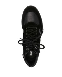 Мужские черные кожаные повседневные ботинки от Baldinini