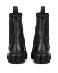 Мужские черные кожаные повседневные ботинки от Dolce & Gabbana