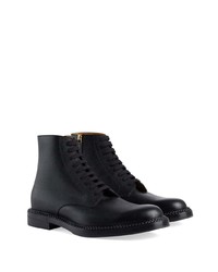 Мужские черные кожаные повседневные ботинки от Gucci
