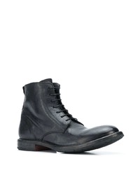 Мужские черные кожаные повседневные ботинки от Moma