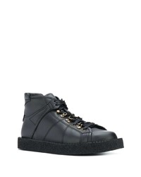 Мужские черные кожаные повседневные ботинки от Dolce & Gabbana