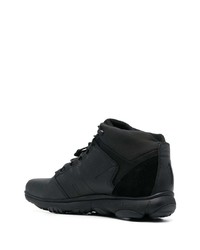 Мужские черные кожаные повседневные ботинки от Geox