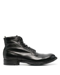 Мужские черные кожаные повседневные ботинки от Officine Creative